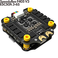 Стек полетный FC&ESC SpeedyBee F405 V3 3-6S 30X30 + 50A ESC, контроллер + регулятор моторов для FPV дронов