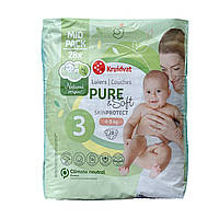 Дитячі підгузники Kruidvat Pure & Soft 3 (4-9 кг), 28 шт