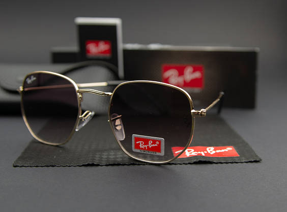 Сонцезахисні окуляри RAY BAN (арт. RB3548N) золота оправа/лінза градієнт, фото 4