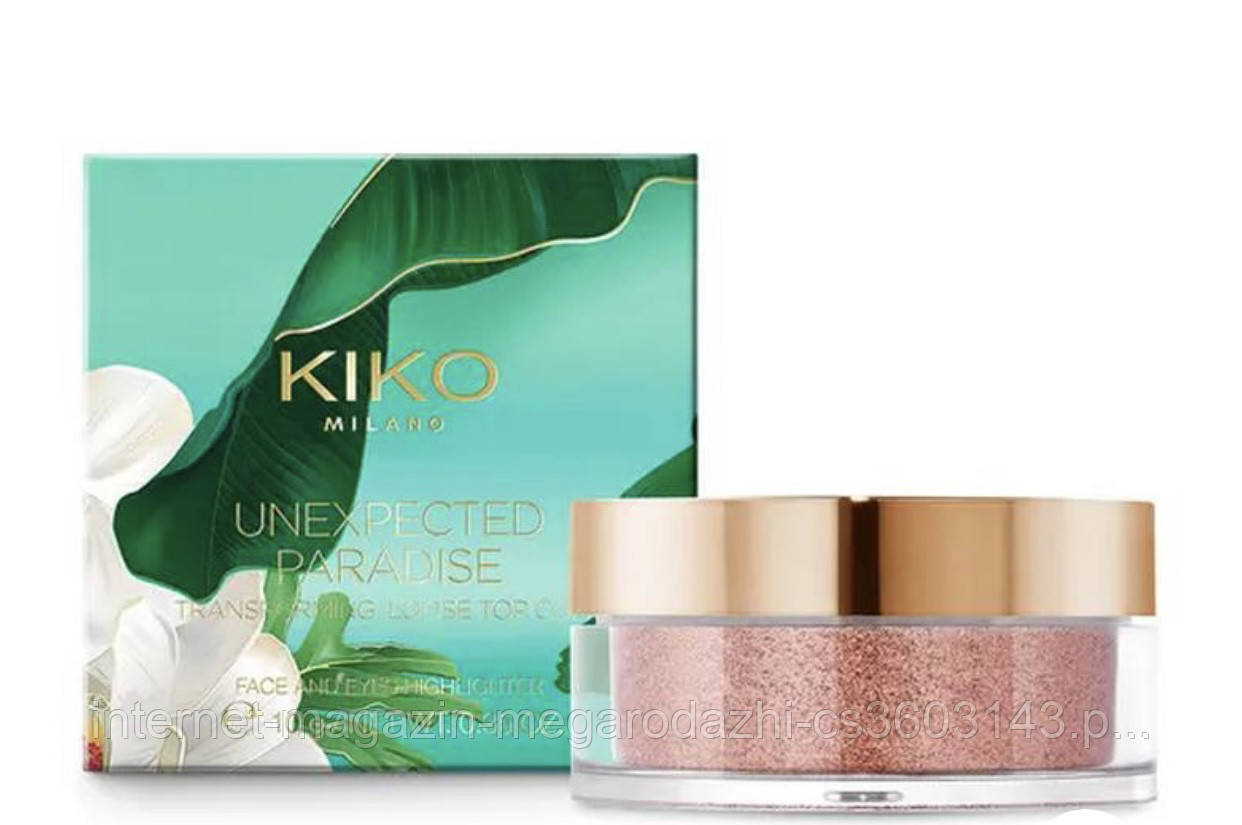 Пудра-Хайлайтер Unexpected Paradise Transforming Loose Top Coat Kiko Milano ep - фото 1 - id-p2172950174