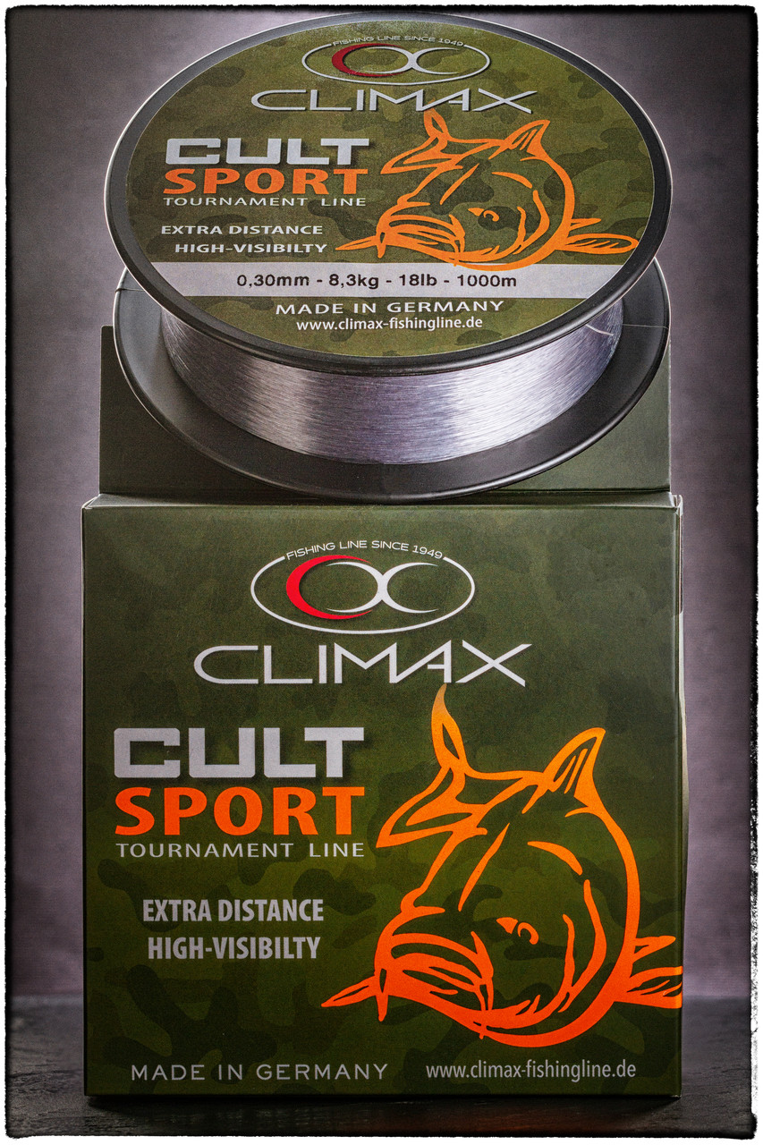 Волосінь CLIMAX CULT Carp Sport Gray 0,30 мм 8,0 кг 1000 м