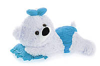 Мягкая игрушка мишка малышка 45 см белый с голубым