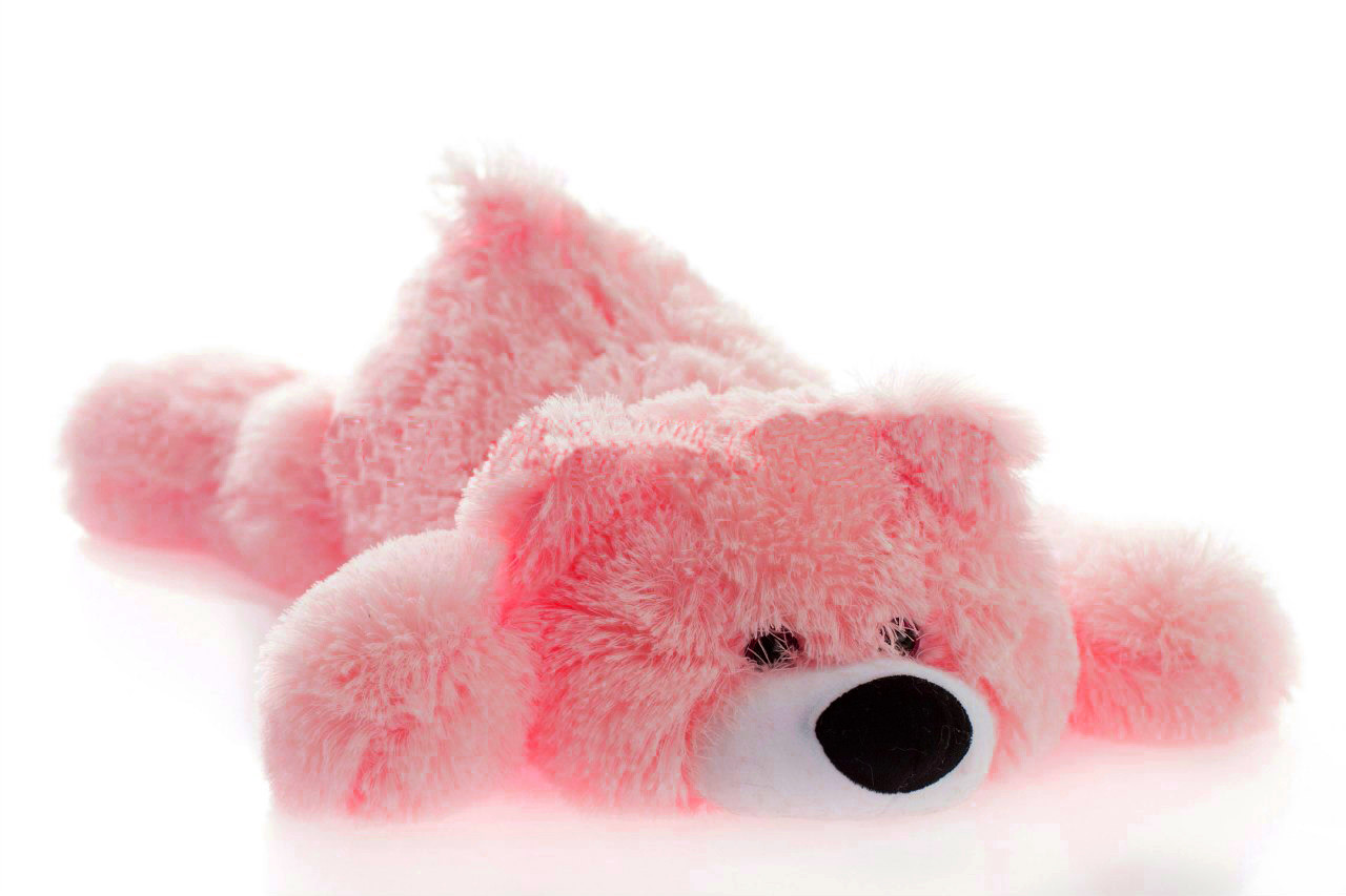 Плюшевий Ведмедик Умка 45 см рожевий