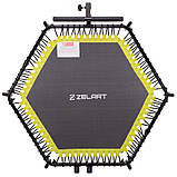 Фітнес-батут із ручкою шестикутний 140 см Zelart TX-3651-55, фото 4