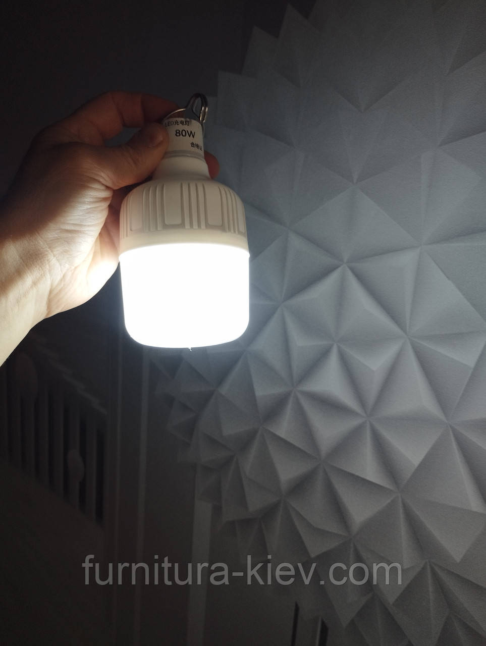 Портативний світлодіодний світильник лампа 80W, фото 1