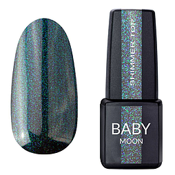 Топ для нігтів із шимером Baby Moon Shimmer Top №027, 6 мл