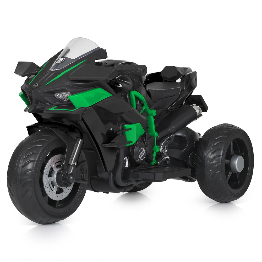 Дитячий електромотоцикл Bambi Racer M 5023EL колеса EVA, мотор 45W, USB, шкіряне сидіння, музика, світло, фото 1