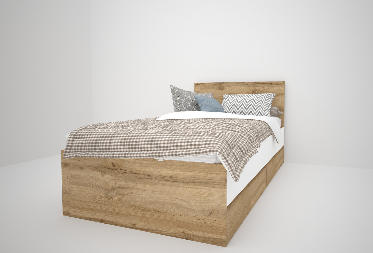 Дитяче ліжко односпальне для підлітка дівчинки хлопчика ліжка односпальні для підлітків в дитячу кімнату Бергамо  200х90см