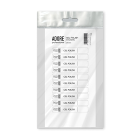 Наклейки брендовані на тіпcи Adore Gel Polish stickers, 20 шт
