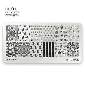 Пластина для стемпінгу Adore Professional Stamp it plate ukrainer, українська тематика