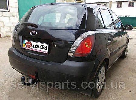 Фаркоп Kia Rio 2 хетчбек 2005-2011 (Кіа Ріо 2) без підрізу бампера, фото 1