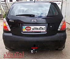 Фаркоп Kia Rio 2 хетчбек 2005-2011 (Кіа Ріо 2) без підрізу бампера, фото 3