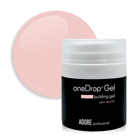 Гель для нарощення нігтів Adore one Drop Gel №07 - satin skin, світлий бежевий, 30 мл