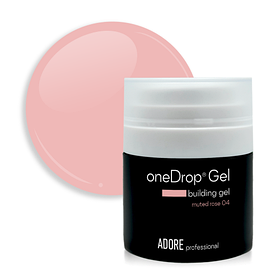 Гель для нарощення нігтів Adore one Drop Gel №04 – muted rose, світлий нюд, 30 мл