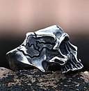 Кільце печатка перстень чоловіче сталеве DOLLA 19 з медичної нержавіючої сталі 316L з Черепом, фото 4