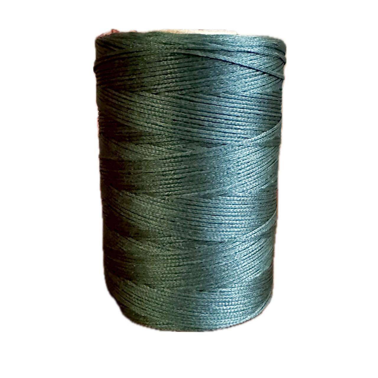 Нитка вощена плоска 500 м товщина 1mm кв. темно-зелений, фото 1