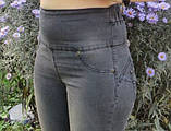 Джегинсы сірі потерті 44-46р, фото 3