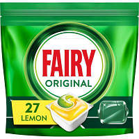 Таблетки для посудомоечных машин Fairy Original All in One Lemon 27 шт. (8006540726891) ASN