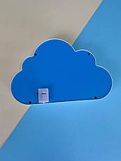Настільна лампа нескінченне дзеркало "Тюльпани в хмаринці" LED night lamp CLOUD, біла, фото 4