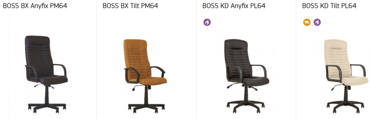 Кресло офисное Boss BX механизм Tilt крестовина PM64 экокожа Eco-30 (Новый Стиль ТМ) - фото 5 - id-p608599675