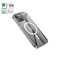Чехол Hoco Magnetic airbag series для iPhone 14, ударопрочный, прозрачный, магнитный, пластик, MagSafe,