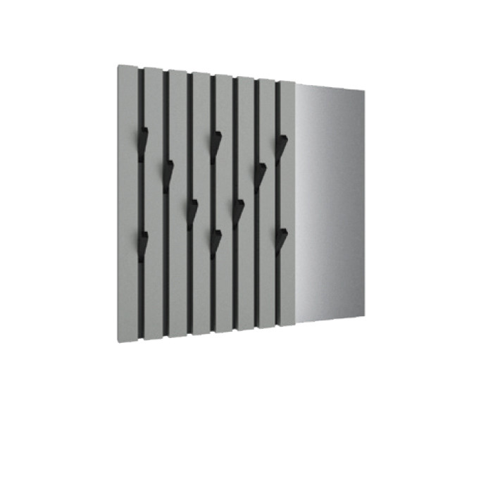 Сірий вішак з дзеркалом 1201 у передпокій коридор Ельба Сокме