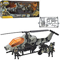 Набор игровой военная техника Спасатели (вертолёт, 2 фигурки, мотоцикл, аксессуары) D3109-41