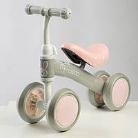 Беговел для малышей без педалей NK-600 Pink, Велобег 4 колеса для малышей HAA