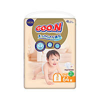 Подгузники для детей 7-12 кг GOO.N Premium Soft 863224 размер 3(M), 64 шт, Vse-detyam