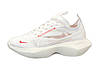 Жіночі модні кросівки Nike Vista Lite White Red Найк Віста літні білі з червоним сітка на високій підошві, фото 6