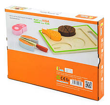 Набір іграшок Пікнік Viga Toys 50980 Дерев'яні іграшки продукти, фото 6