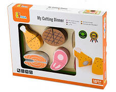 Набір іграшок Пікнік Viga Toys 50980 Дерев'яні іграшки продукти, фото 5