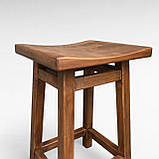 Табурет ПАБ Хвиля Дерев'яний з масиву дерева Вільха для Кав'ярні Балкону Кухні 58 см, фото 3