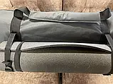 Сумка баул на 100л Оксфорд сірий + підсумок для лопати та стропи для каримату, фото 3