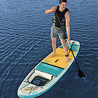 Доска для SUP серфинга (340-89-15см, доска, весло, ручной насос, сумка) SUP-борд Bestway 65363 Голубой