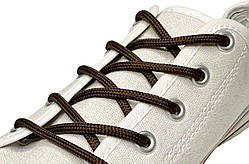 Шнурки для взуття, круглі, товщина 4,5мм, довжина 120см, колір темно-коричневий