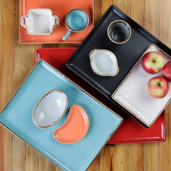 Бежевий порцеляновий соусник Porland Beige з ручкою 9 см (808111/B), фото 1