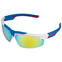Очки спортивные солнцезащитные велоочки Zelart 5288 White-Blue