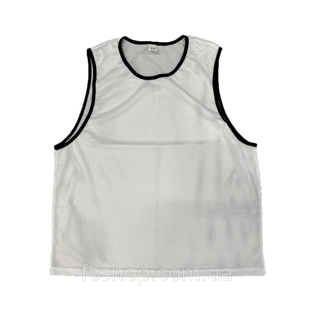 Спортивна манишка FC (білий) SENIOR 1712-W, Білий, Розмір (EU) — L-XL