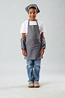 Фартух для праці і творчості з косинкою 6-10 років (сірий)