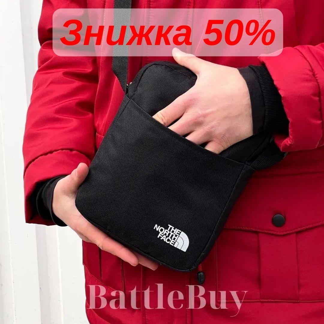 Чоловіча сумка Барсетка The North Face TNF Спортивна Барсетка ТНФ чорна, Чоловічі сумки The North F Барсетки libr