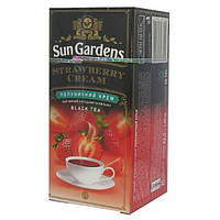 Чай Sun Gardens Полуничний крем 25 пакетів