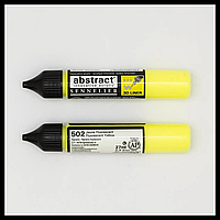 Линер акриловый Abstract Sennelier 3D 27 мл Флуоресцентная желтая Fluo Yellow имеет форму пластикового стикера