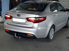 Фаркоп Kia Rio 3 седан 2011-2017 (Кіа Ріо 3) без підрізу бампера