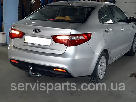 Фаркоп Kia Rio 3 седан 2011-2017 (Кіа Ріо 3) без підрізу бампера, фото 1