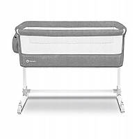 Приставная кроватка для новорожденных Lionelo THEO Concrete HAA