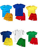 Дитячий комплект для дитячого садочку футболка та шорти 2,3,4,5,6,7,8 років