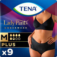 Подгузники для взрослых Tena Lady Pants Plus для женщин Medium 9 шт Black (7322541130637) ASN