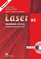 Laser 3rd Edition A2 Workbook with key and audio CD