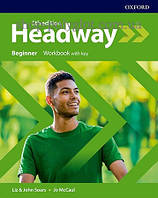 Рабочая тетрадь New Headway 5th Edition Beginner Workbook with key